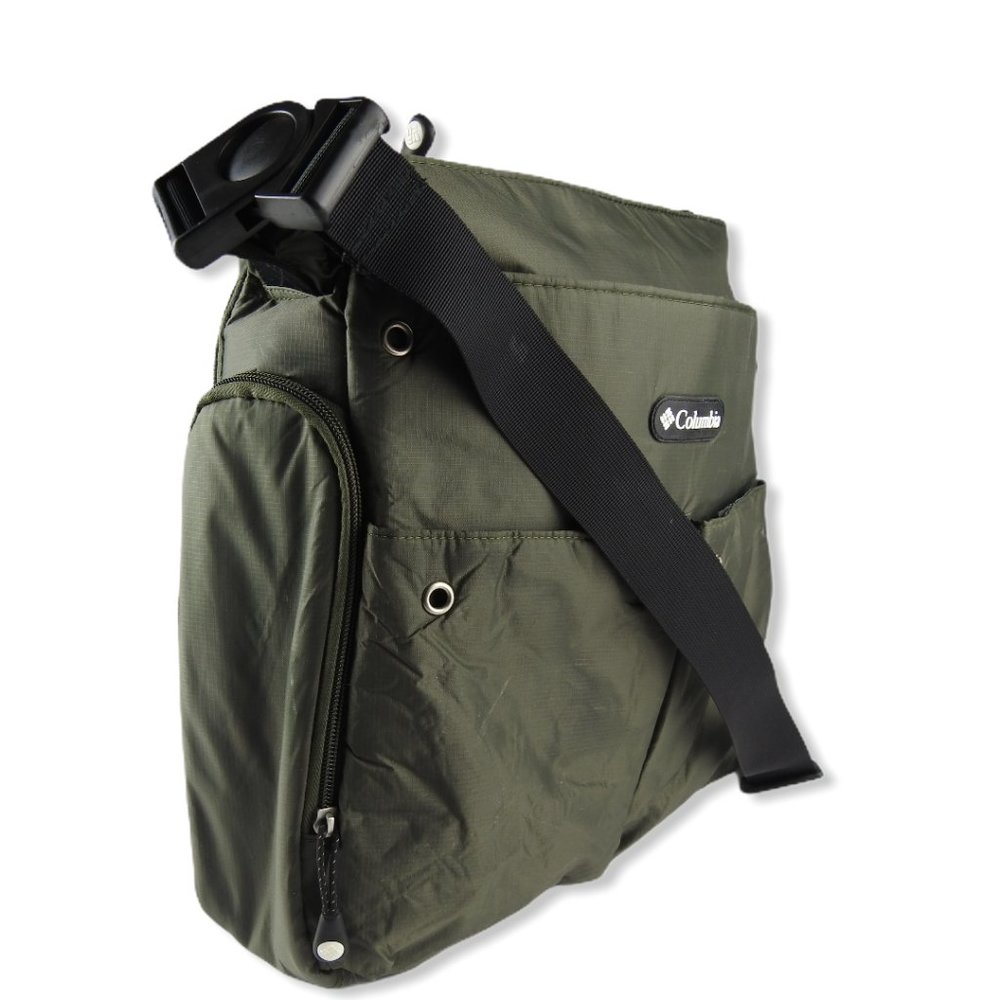 Columbia Cross Body Diaper Messenger Bag Green - Picture 2 of 16